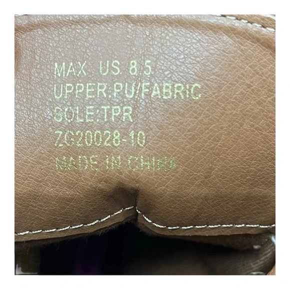 Rock & Candy Brown Plaid Lace Up Max Round Toe Platform Booties Women Size‎ 8.5 - Picture 13 of 14